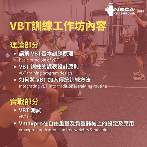 VBT 訓練原理 + 實戰使用工作坊